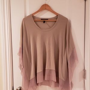 Bcbg taupe shirt